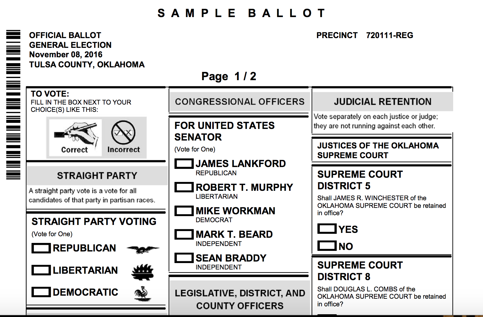 Oklahoma voter's guide: State questions, polling places 